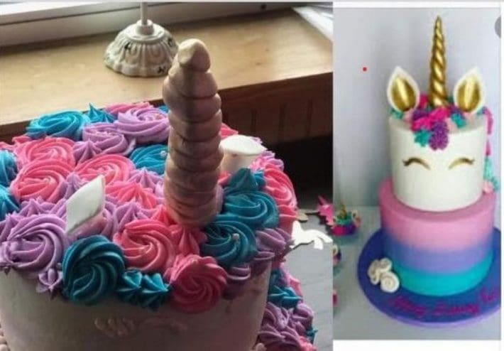 shaped picture Dildo cake Die munddusche piss