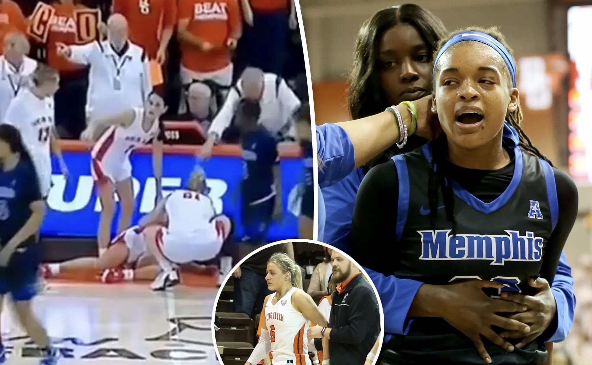 Women’s NIT Game Ends With Memphis’ Jamirah Shutes Punching BGSU’s Elissa Brett, Shutes Charged with Assault [Photos + Video]