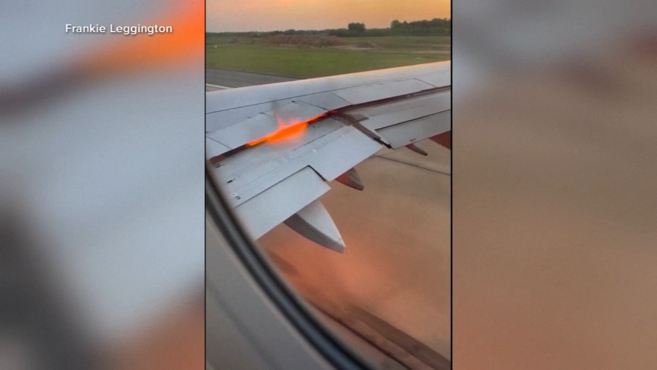 Scary: Passengers Panic as Flames Pour Out of Wing on American Airlines Plane [Video]