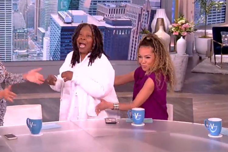 ‘The View’s Whoopi Goldberg Surprised Sunny Hostin By Giving Her A Lap Dance On Live TV: ‘It’s All Like This’ [Video]
