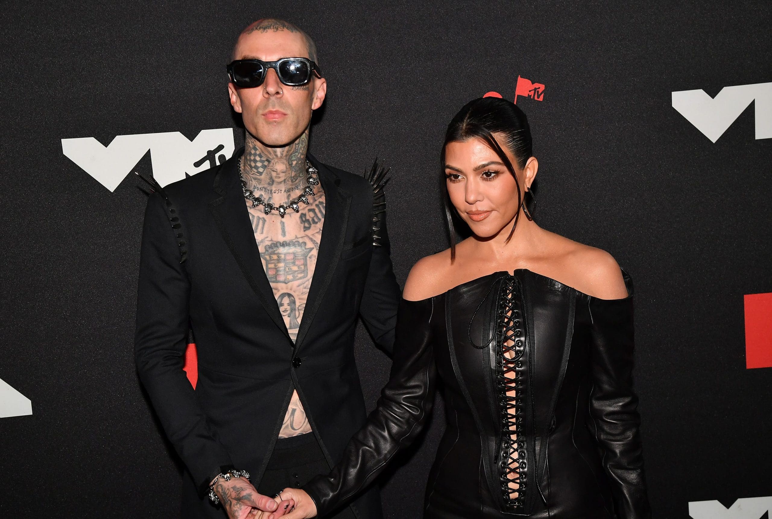 Pregnant Kourtney Kardashian and Travis Barker Reveal Sex of 1st Baby Together [Video]
