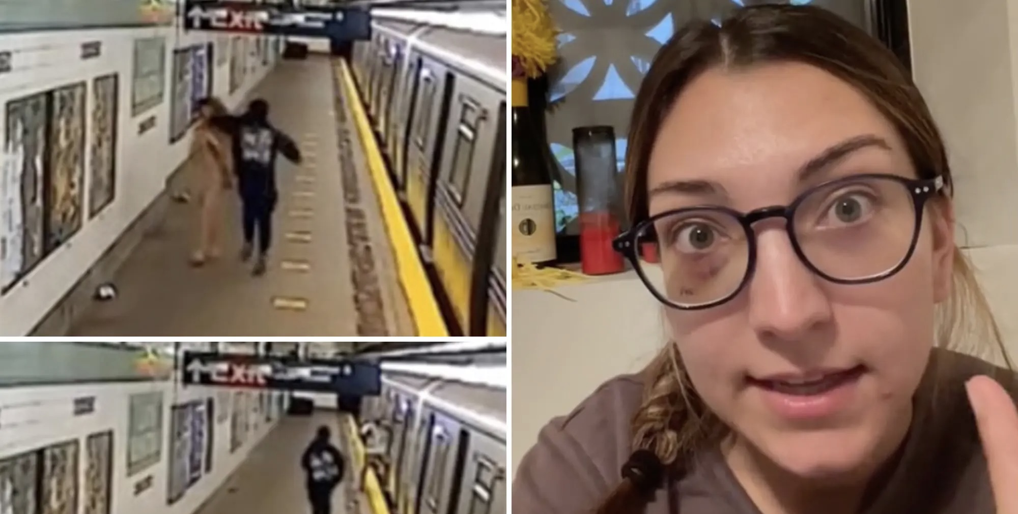 Woman Punched in the Face and Knocked to the Ground on NYC Subway Platform by Deranged Man in Unprovoked Attack