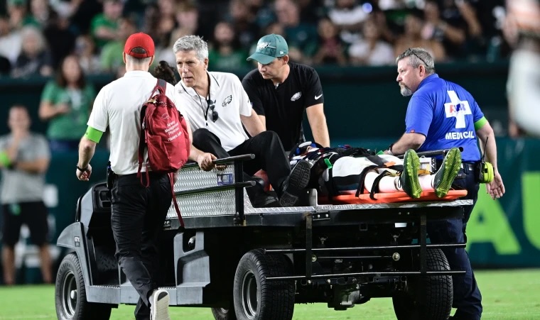 Two Eagles Players Stretchered Off Field After Neck Injuries During Game