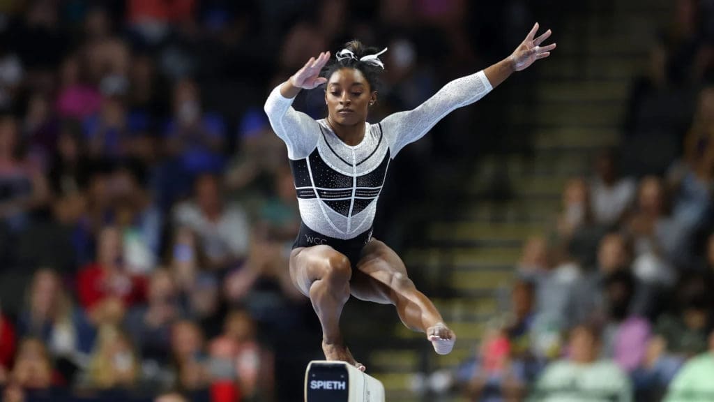 Simone Biles Wins First Gymnastics Competition in Two Years www