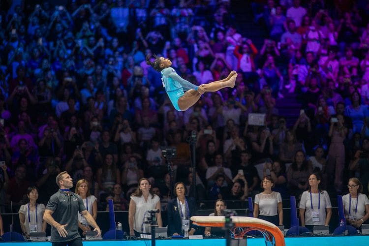 Simone Biles Pulls Off Historic Vault at World Championships [Video]