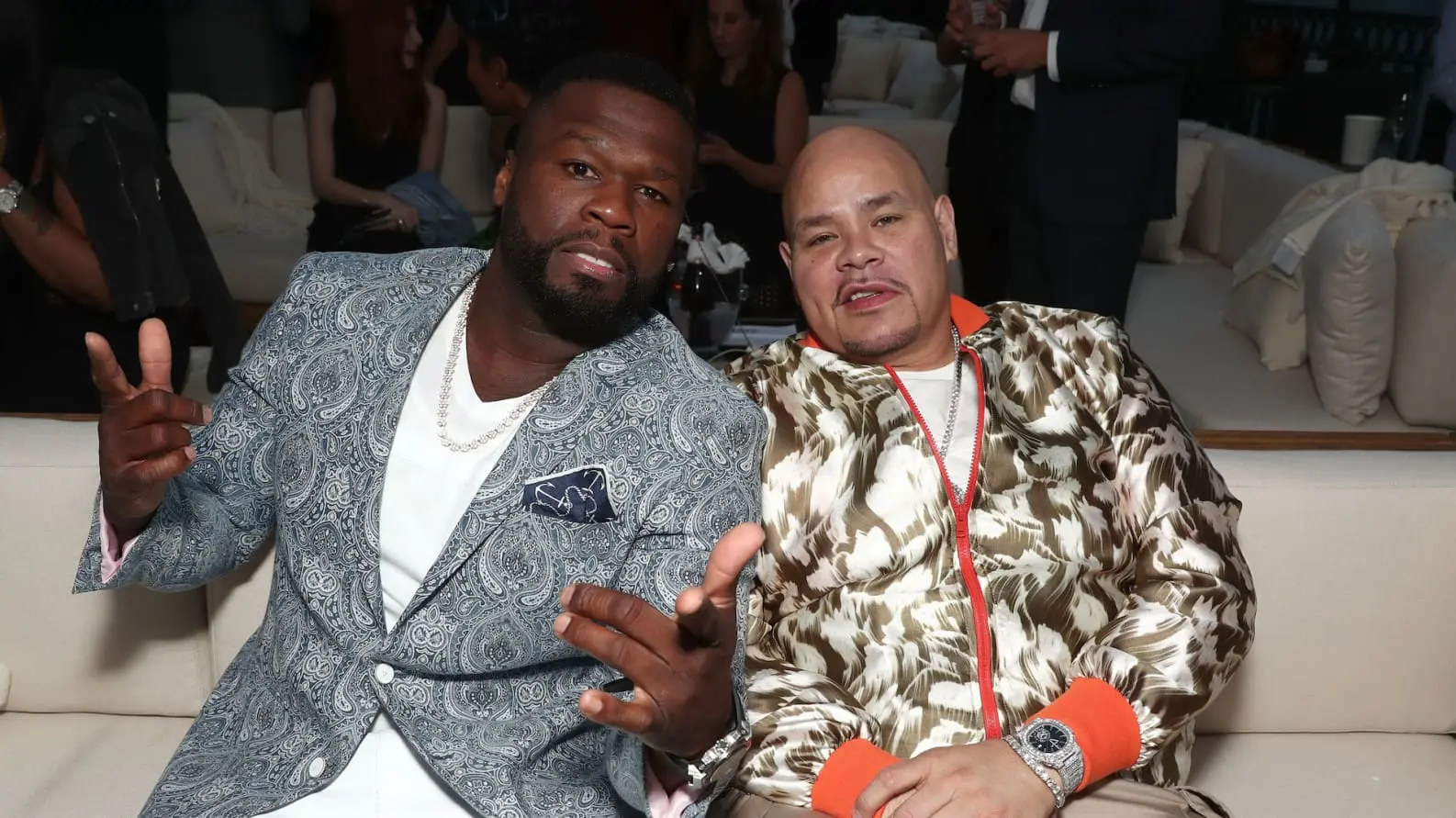 50 Cent and Fat Joe Seated Next to Each Other During Christmas New York Knicks Game [Photos + Video]