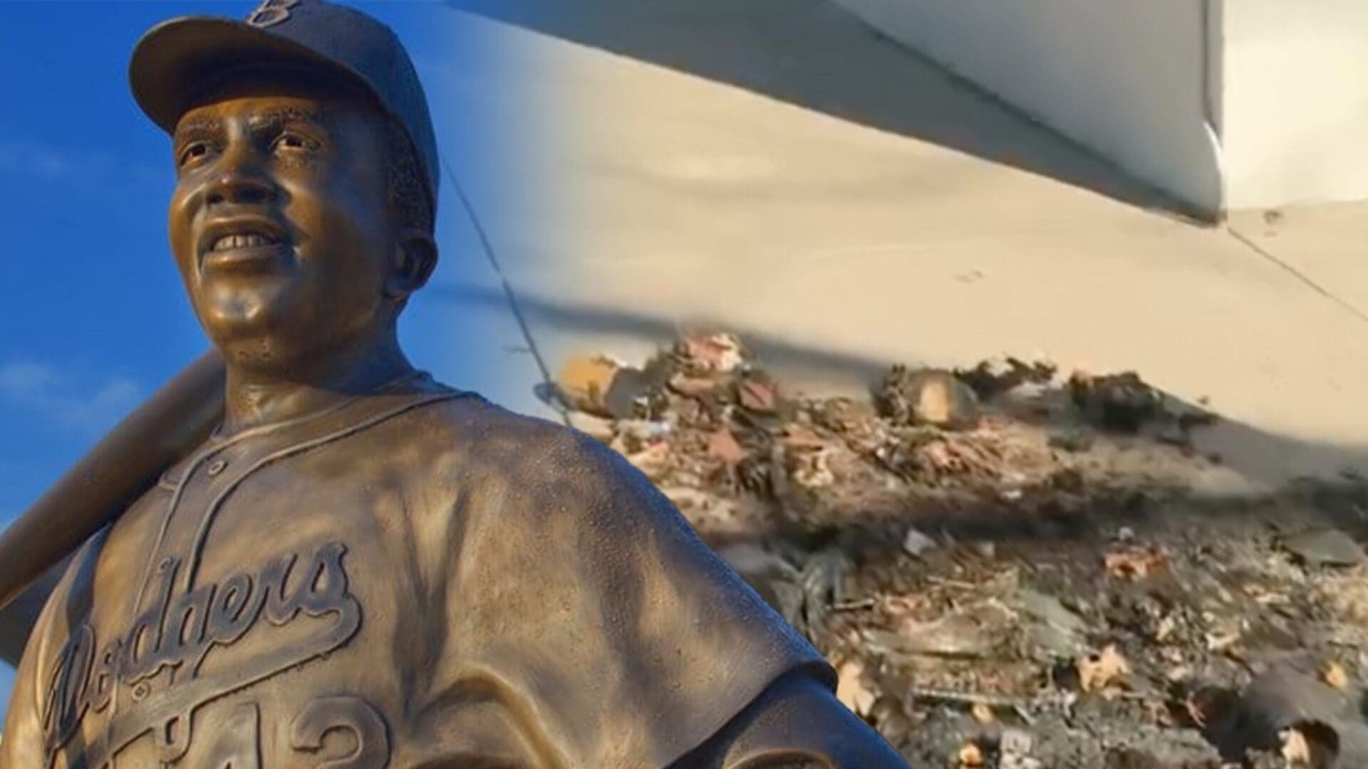 Jackie Robinson Statue Stolen From Kansas Park Found Broken, Burned in