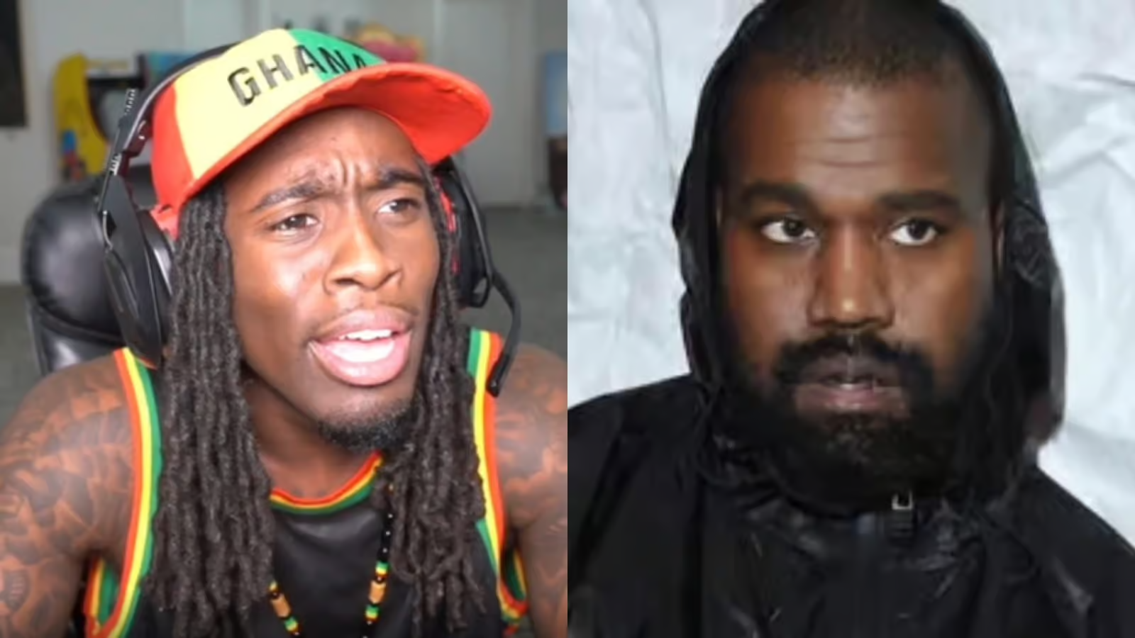 Kai Cenat Receives Angry Messages from Kanye West After Joking About ‘Vultures’ Merch Sizing