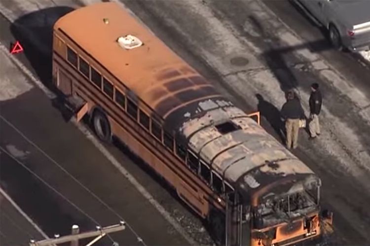 Say What Now? School Bus Driver Accused of Lighting Bus on Fire with 42 Children Inside, Then Continuing to Drive [Video]