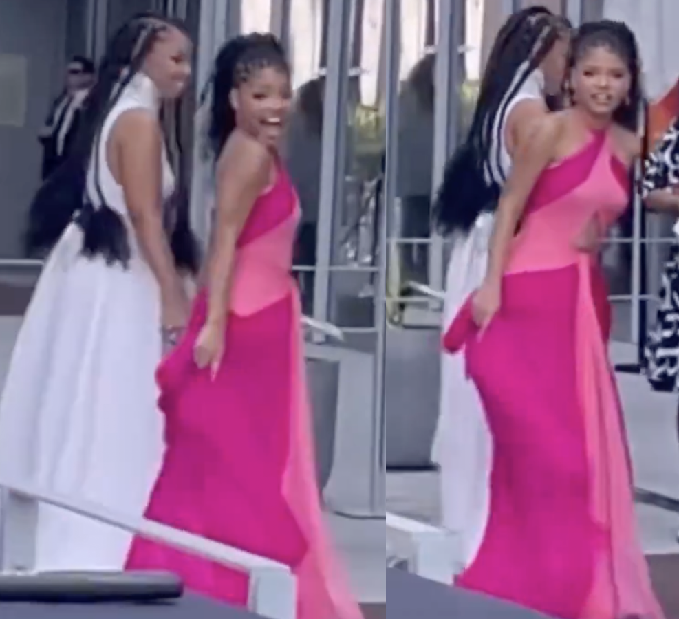 Halle Bailey Prepares to Pop Off After Seemingly Hearing Fan Shout ‘Fat B*tches’ Instead of ‘Bad B*tches’ [Video]