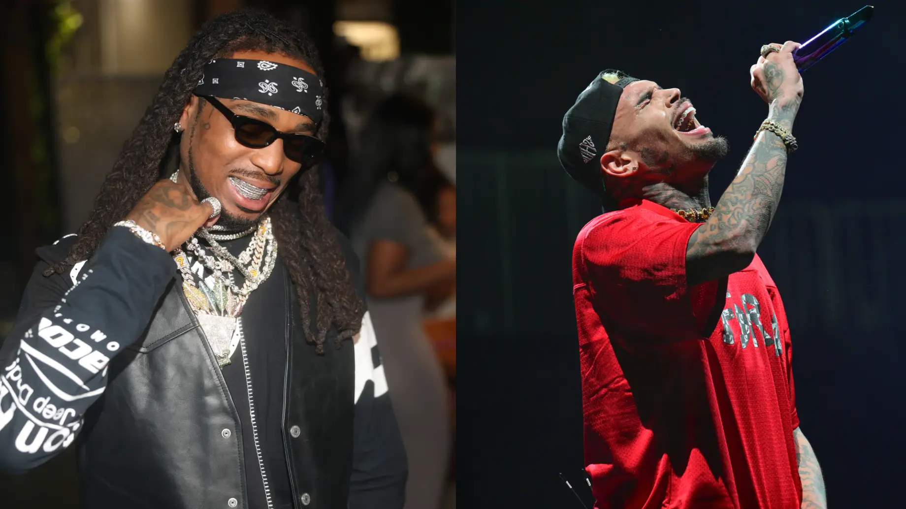 Quavo Calls Chris Brown the ‘Crackhead Michael Jackson’ on Diss Track Response, Brown Reacts