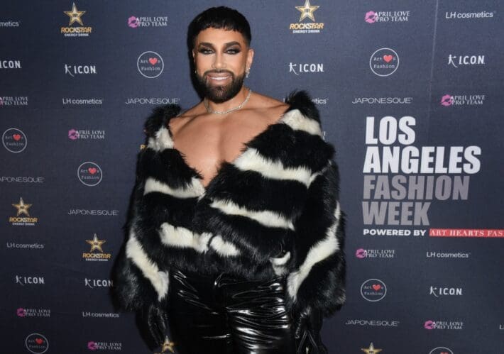 Angel Merino attends Los Angeles Fashion Week