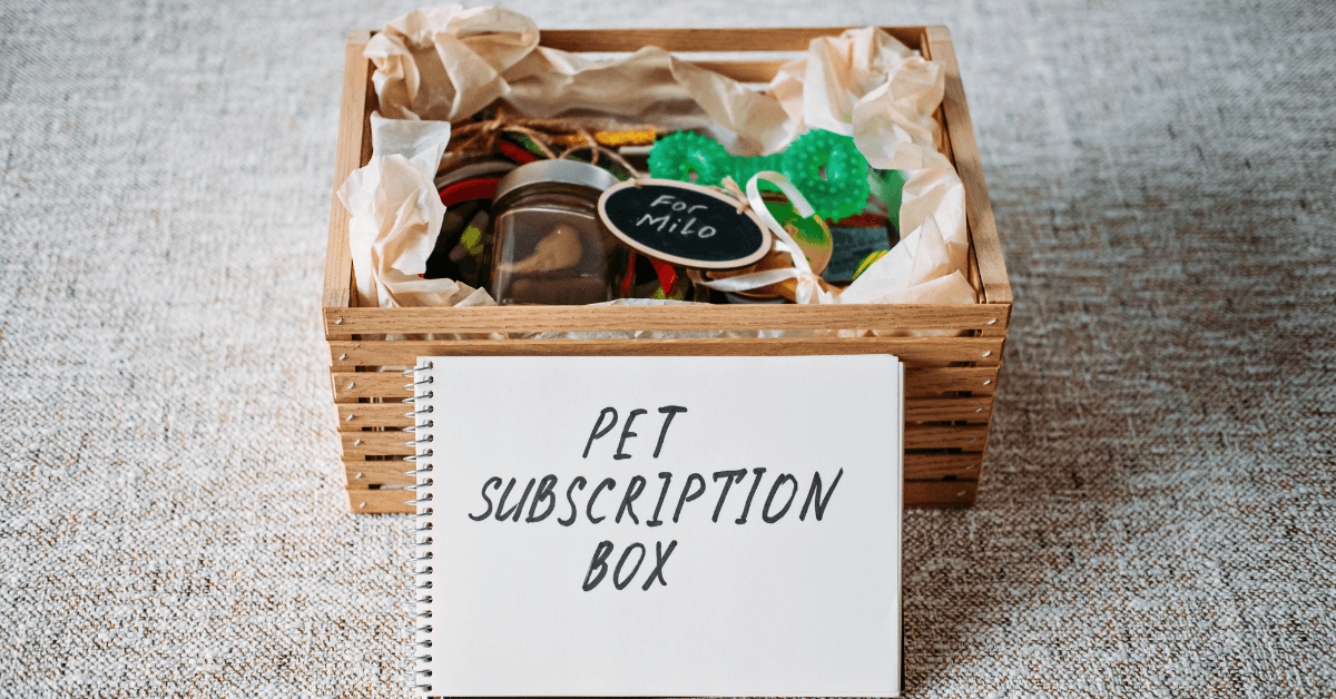 Photo of pet subscription box