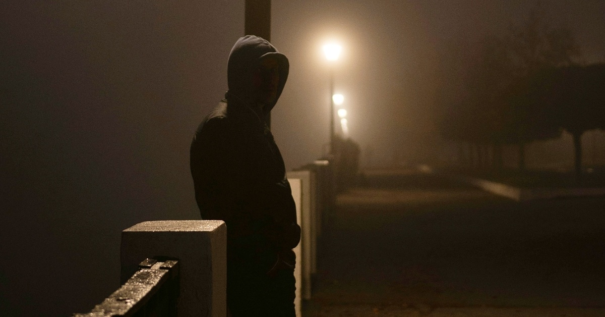 Man in dark