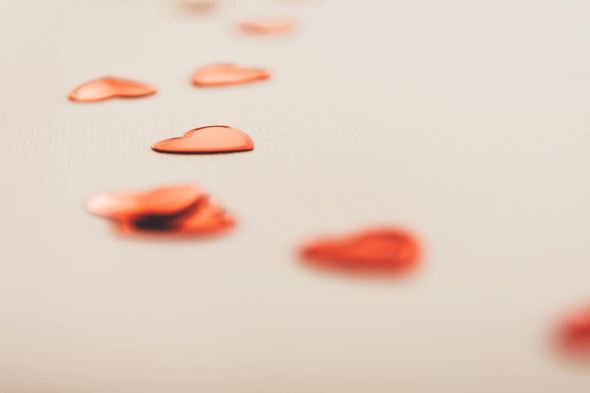 Pexels — Red Heart Shape In A White Surface