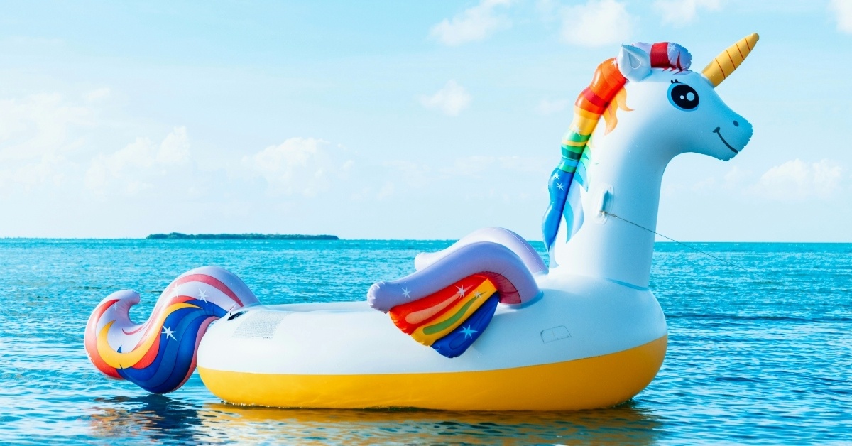 Gay pride unicorn vacation