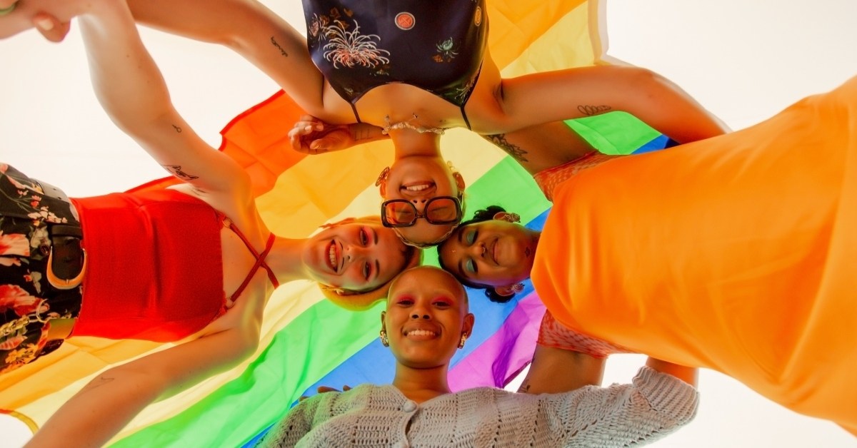 A group of LGBTQIA+ young adults