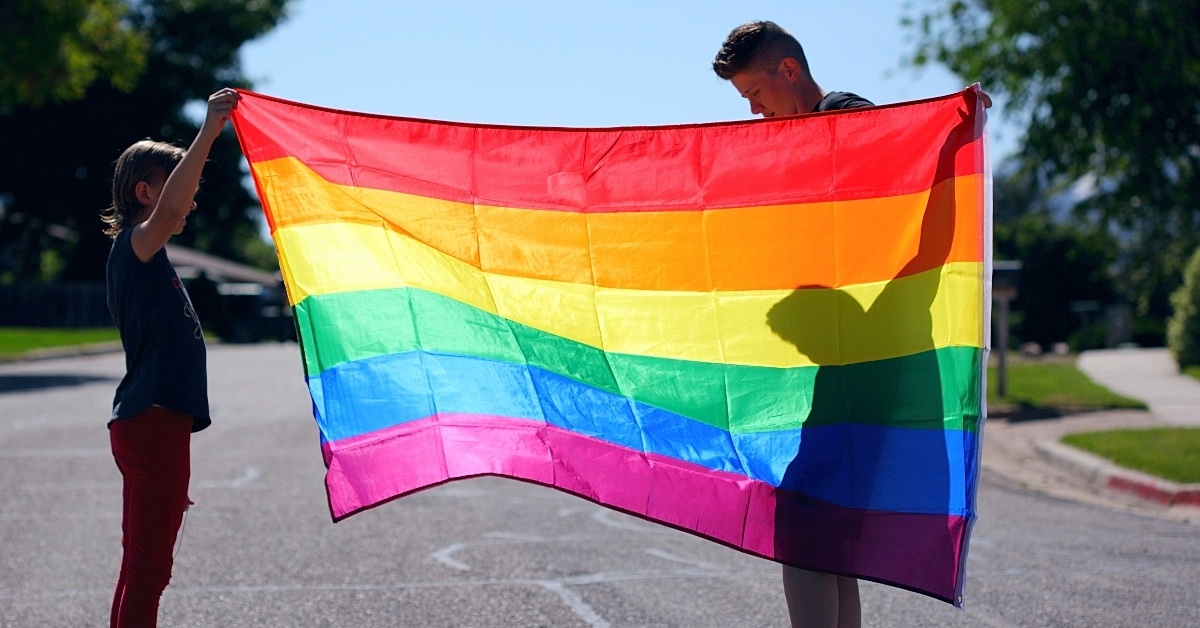 Pride flag family