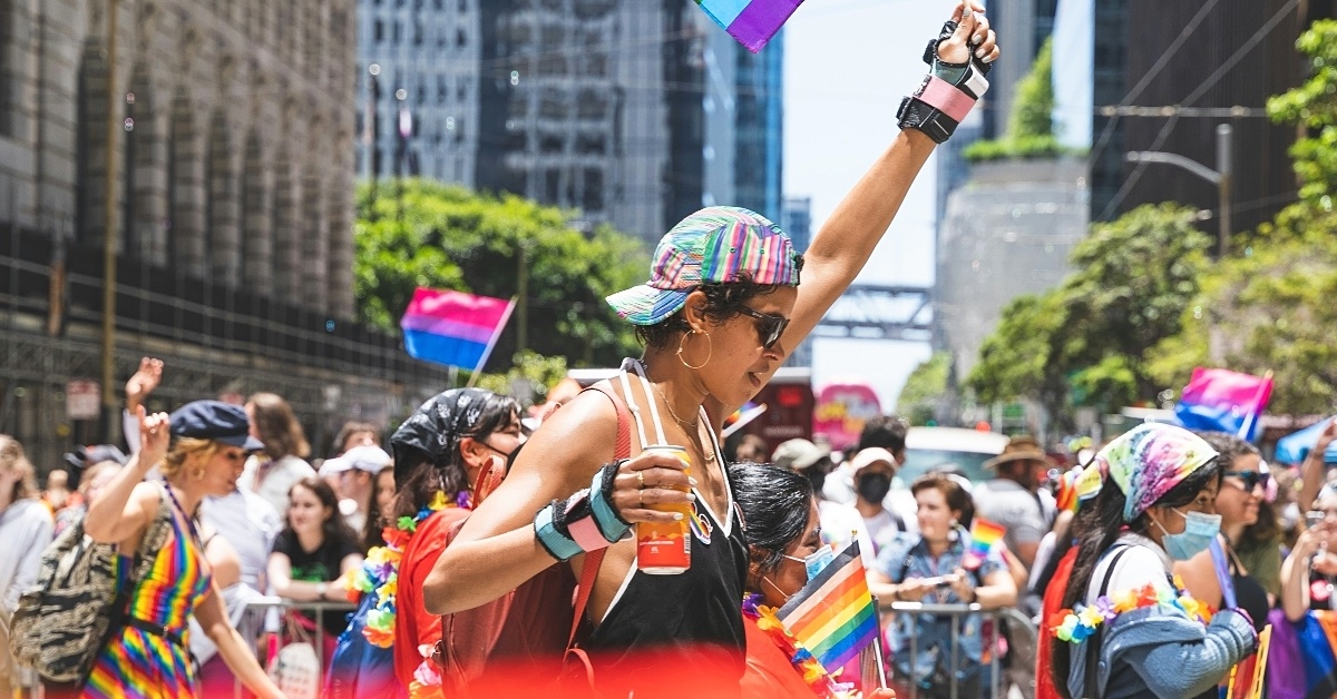 Queer person Pride parade