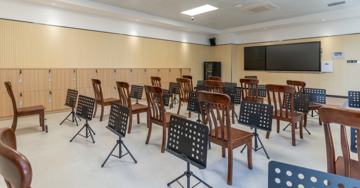 An empty classroom