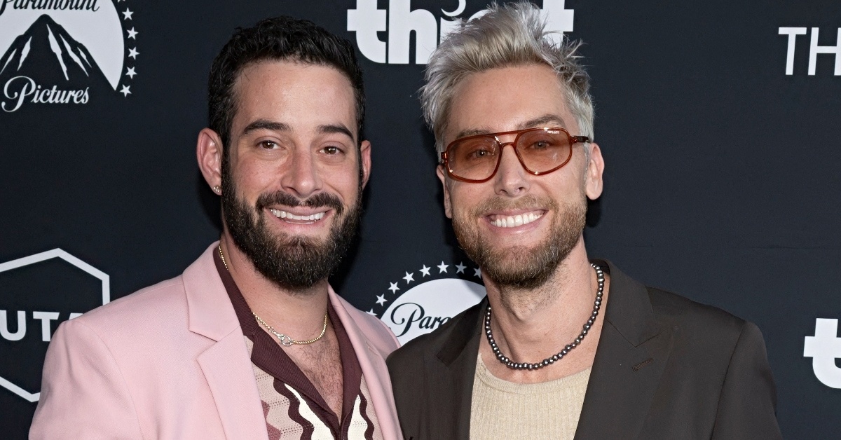 Lance Bass and Michael Turchin walk red carpet
