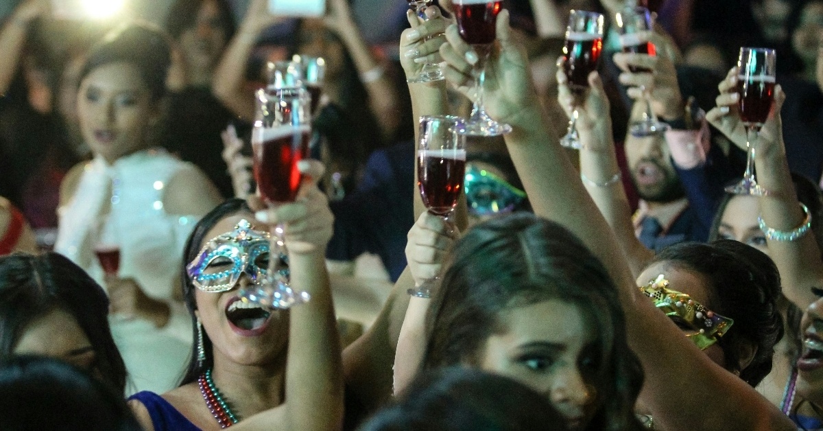 Students partying