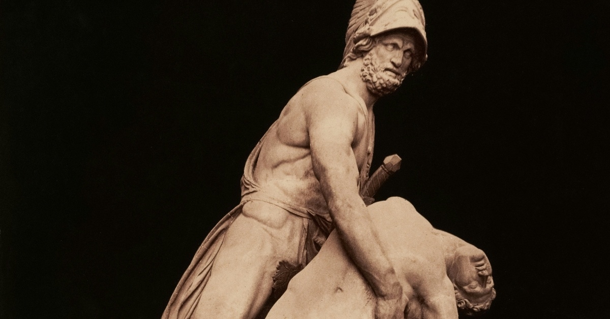 Achilles and patroclus statue