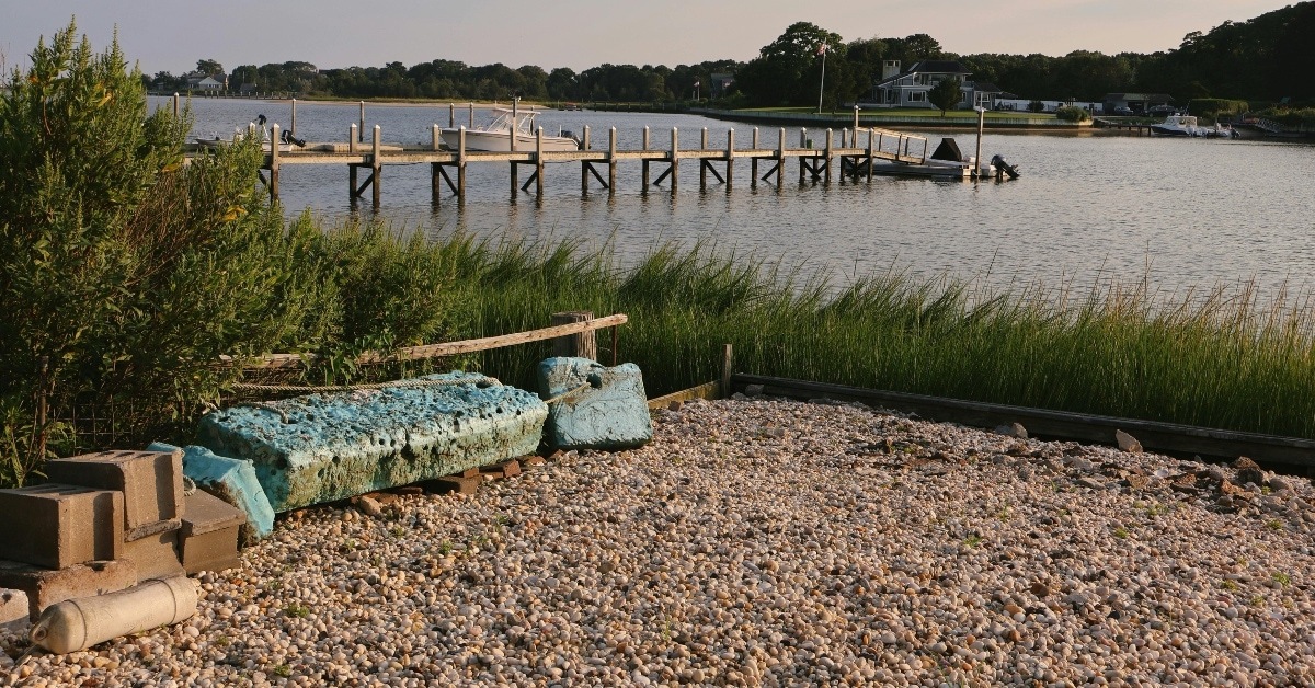 Boat dock in the Hamptons