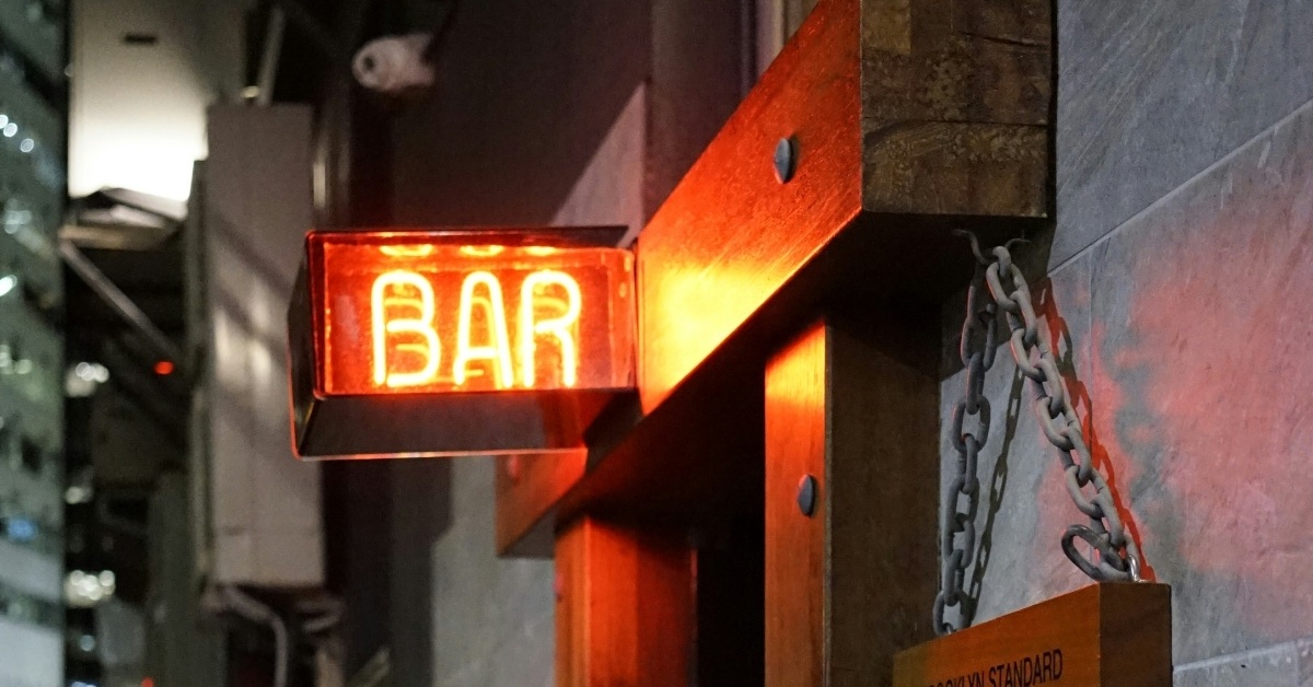 Bar neon sign