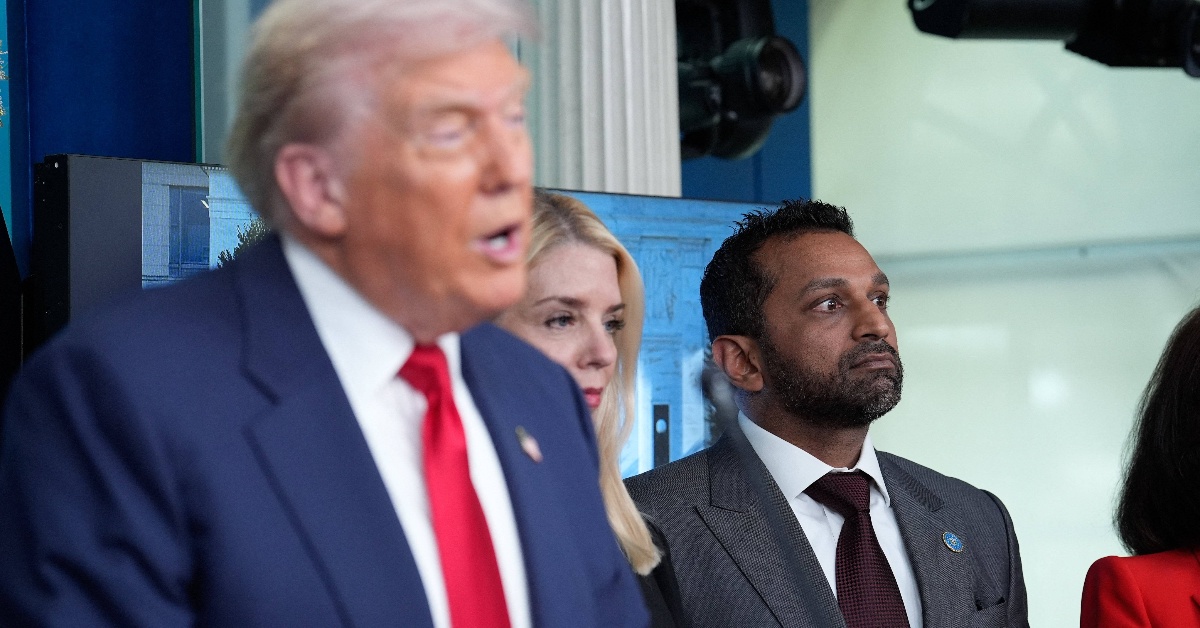 Donald Trump and FBI director Kash Patel