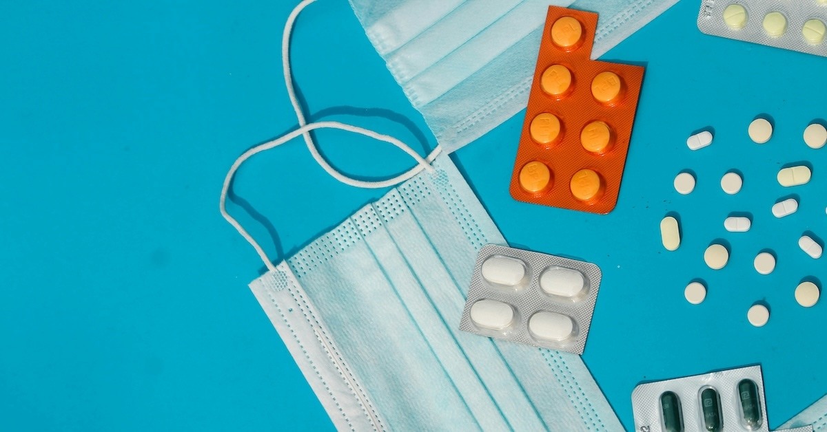 Masks and pills.