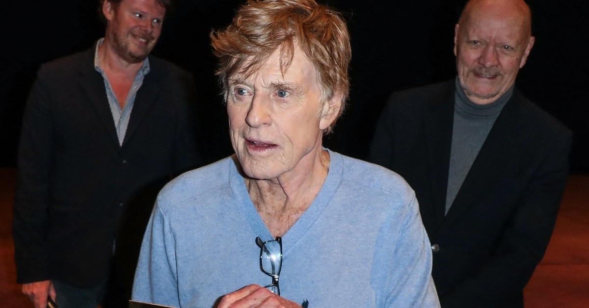 Robert Redford attend event in Paris France
