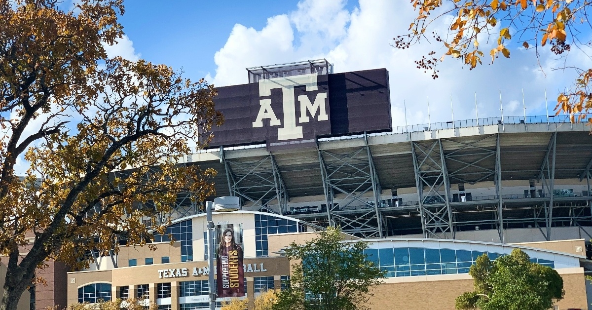 Texas A&M stadium photographed