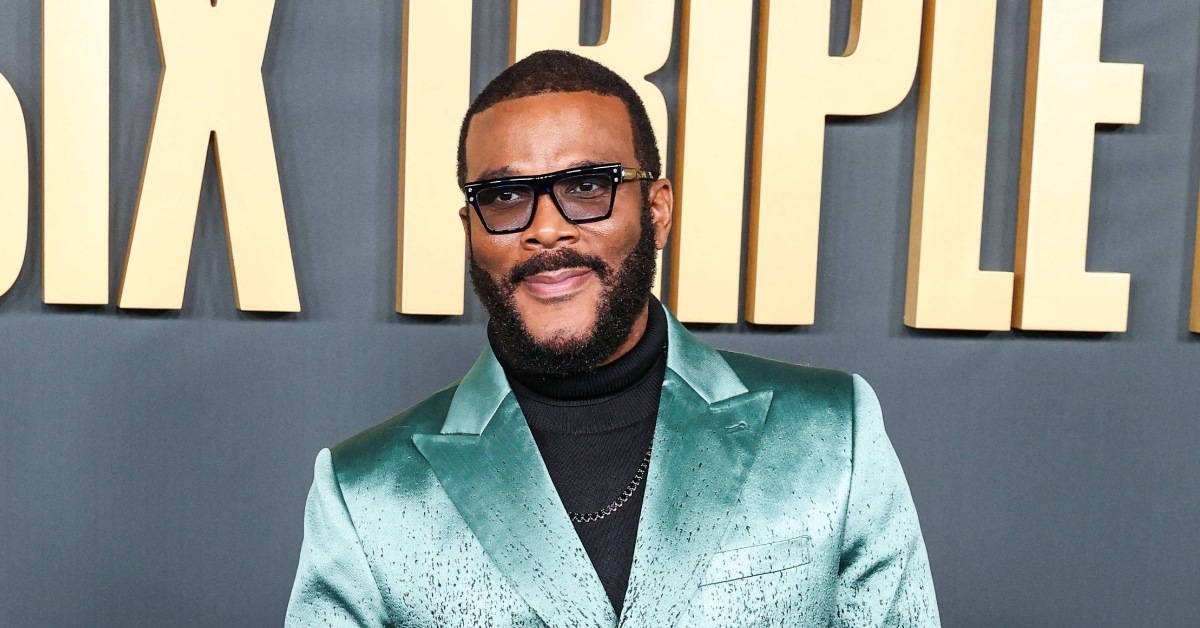 Tyler Perry attends Six Triple Eight premiere