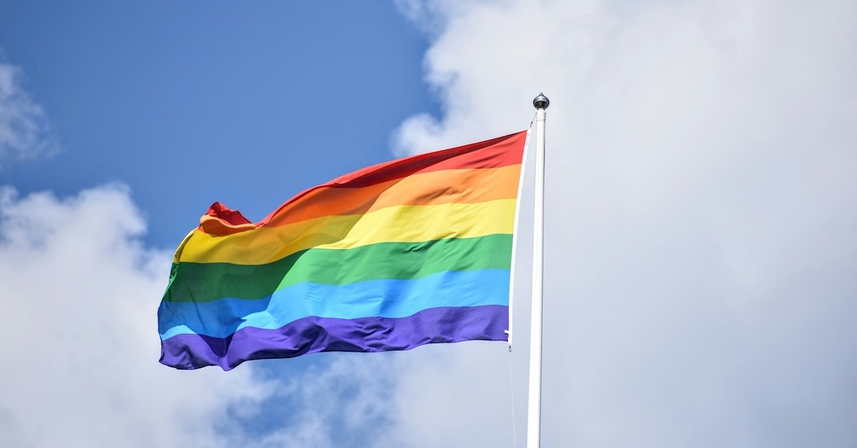 Pride flag. 