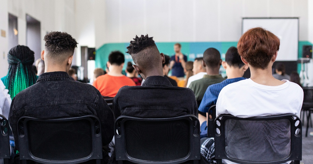 College students sitting in lecture