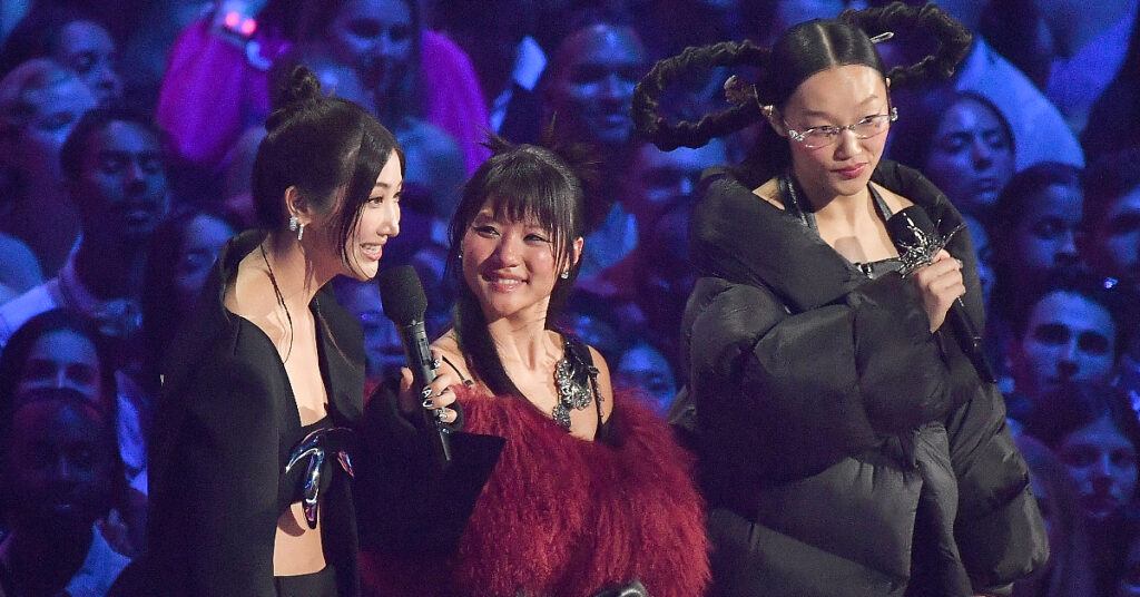 EJAE; Rei Ami;Audrey Nuna of HUNTR_X at VMAS