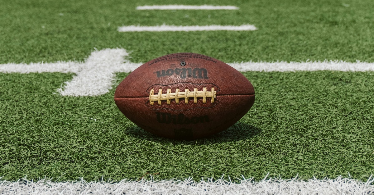 Football on NFL field