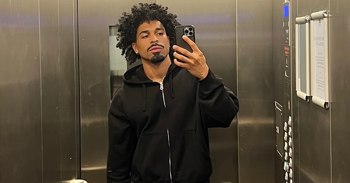 Hugo D Almonte poses for selfie on Instagram