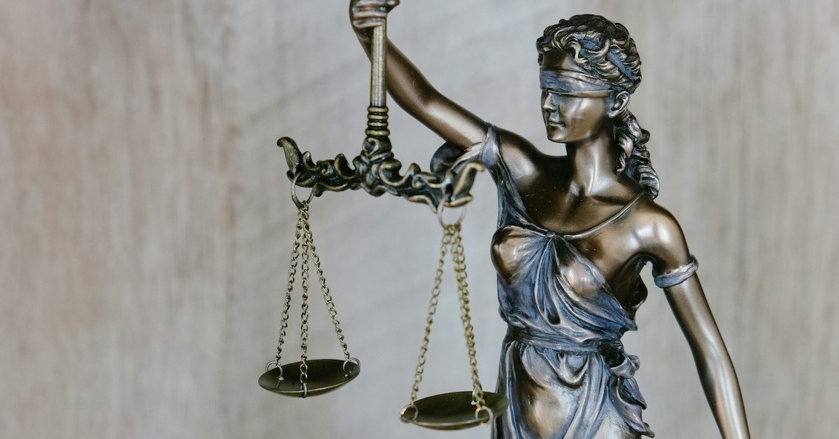 Scales of justice.