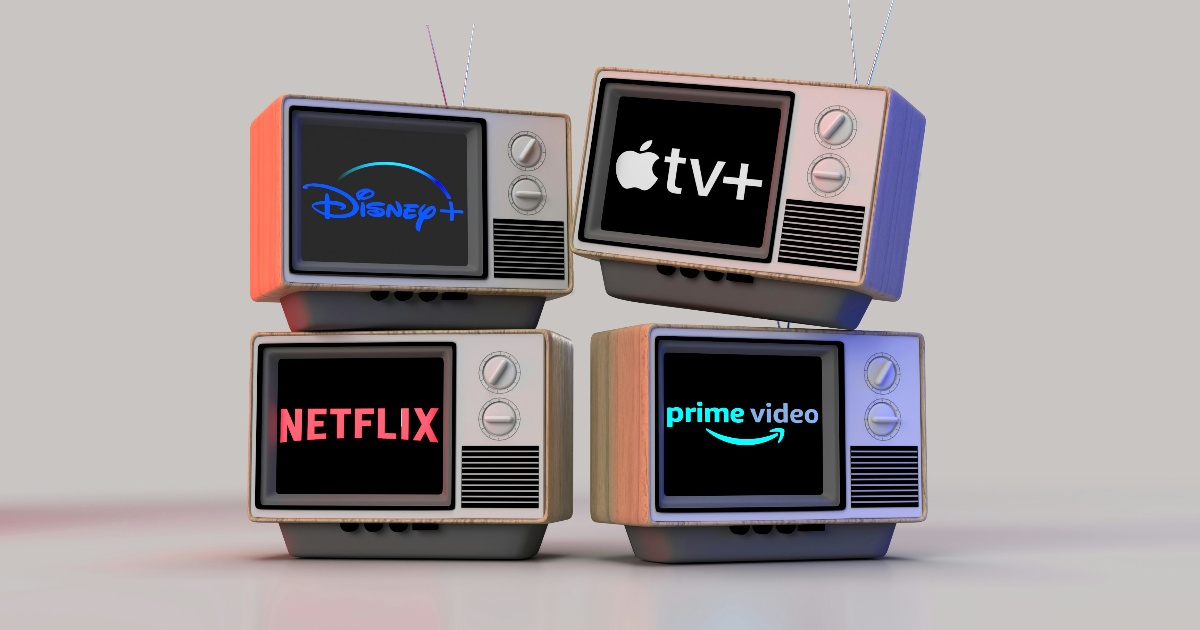 TVs showing top streaming services