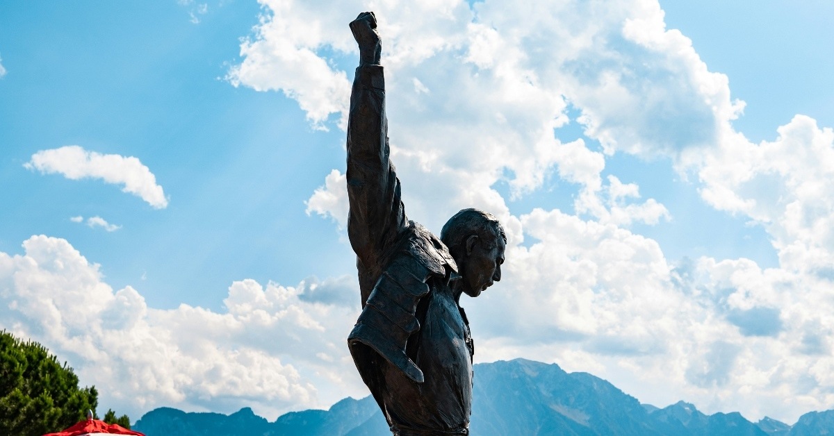 Statue of Freddie Mercury at Montreux