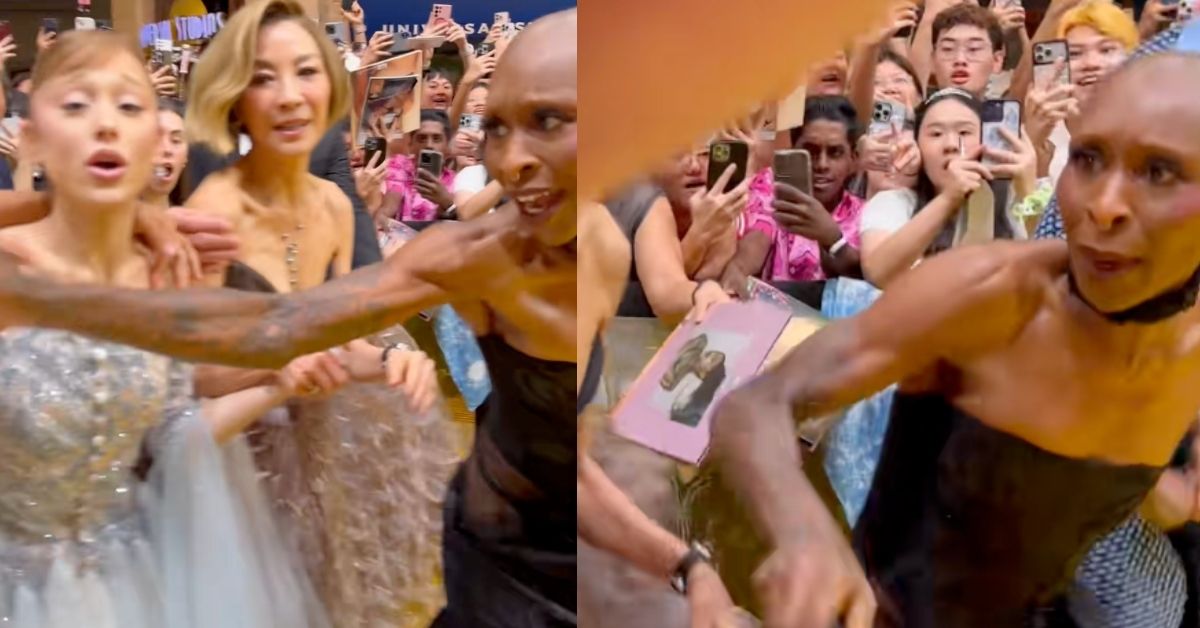 Cynthia Erivo saving Ariana Grande