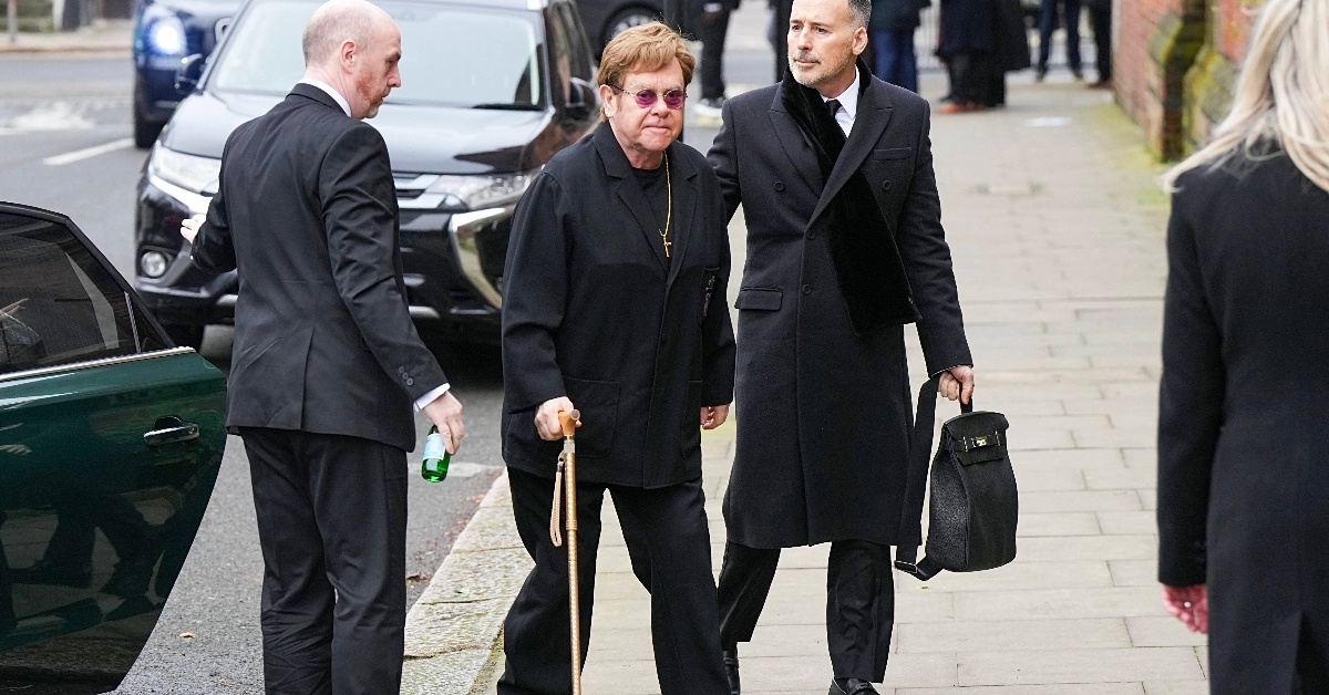 Elton John spotted out