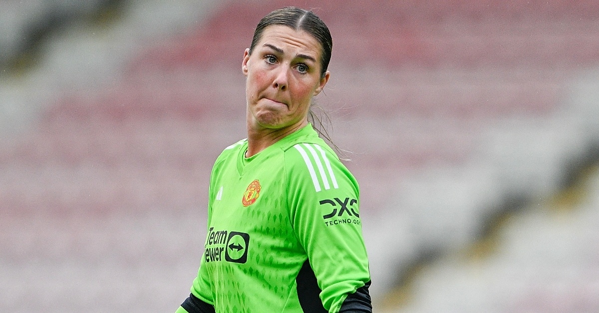 Mary Earps photographed during a game