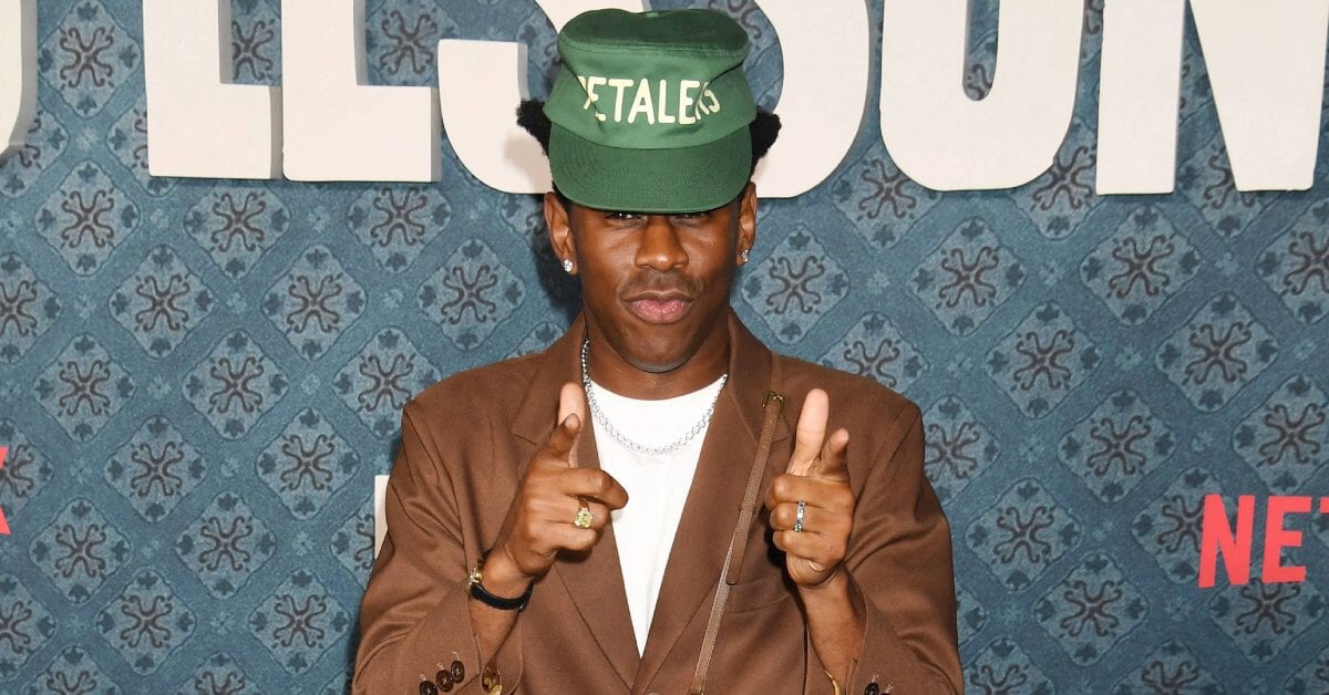 Tyler, the Creator at the premier of 