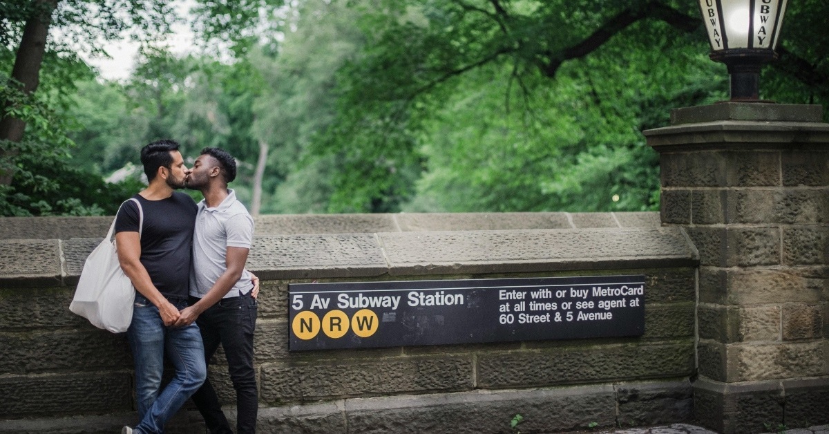 A Men Kissing at Each Other