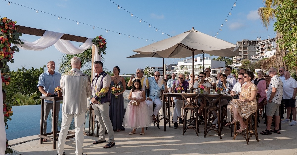 A wedding hosted at Villa Tita.