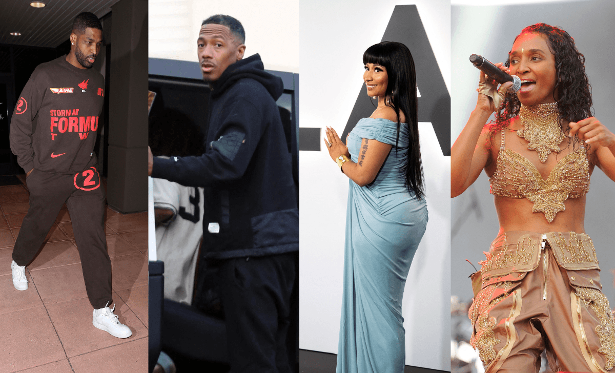 Tristan Thompson, Nick Cannon, Nicki Minaj, and Chili.
