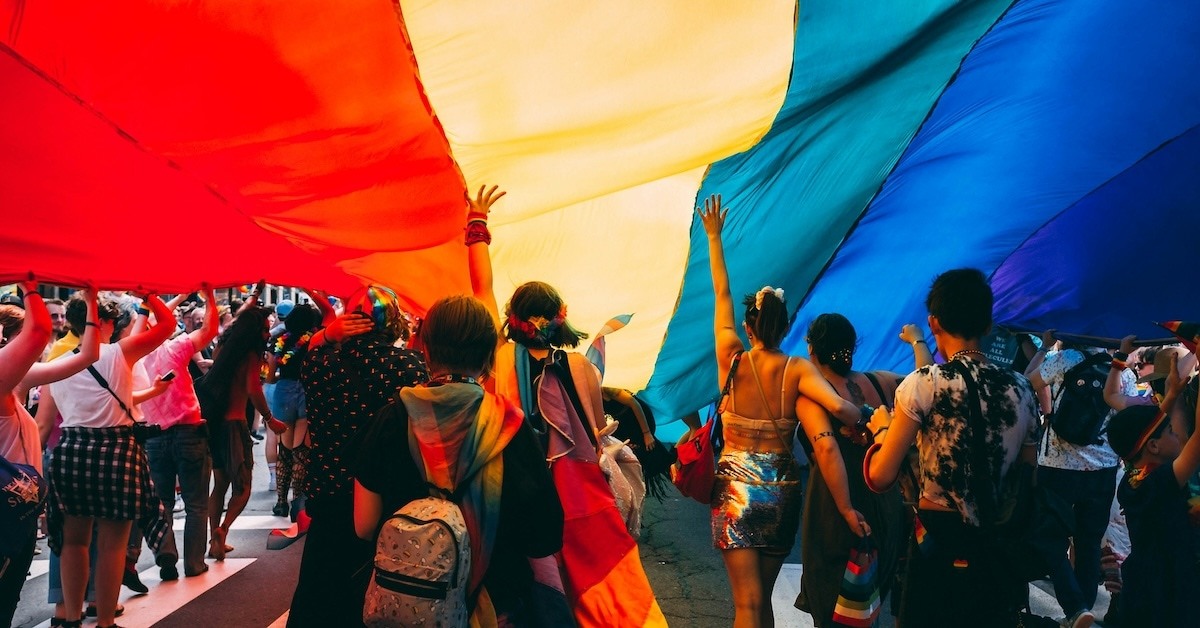 People at pride.